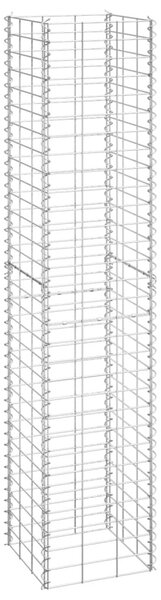 VidaXL 3 db vas gabion magaságyás 30 x 30 x 150 cm