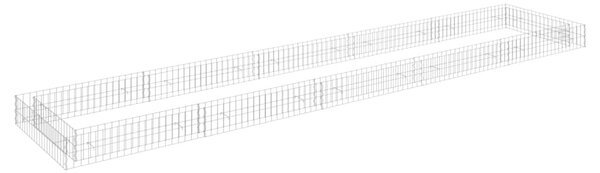 Horganyzott acél gabion magaságyás 500 x 100 x 20 cm