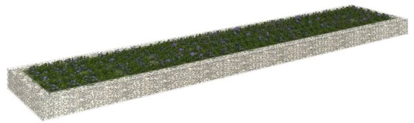 Horganyzott acél gabion magaságyás 500 x 100 x 20 cm