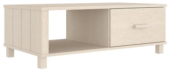 HAMAR mézbarna tömör fenyőfa dohányzóasztal 100 x 55 x 35 cm
