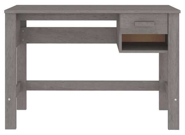 HAMAR világosszürke tömör fenyőfa íróasztal 110 x 40 x 75 cm