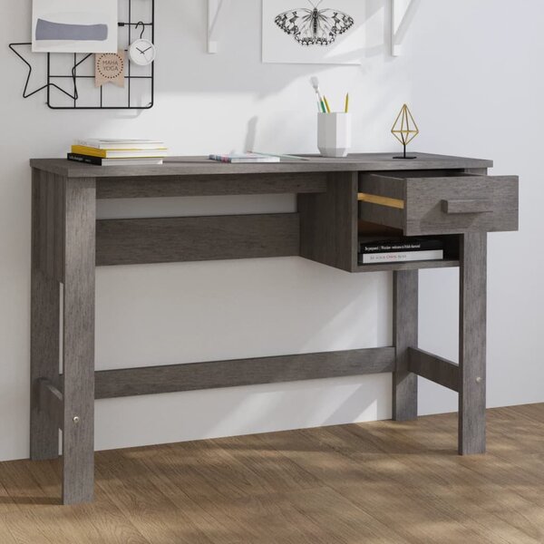 HAMAR világosszürke tömör fenyőfa íróasztal 110 x 40 x 75 cm