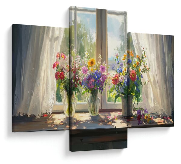 Kép - Csokor az ablaknál (90x60 cm)