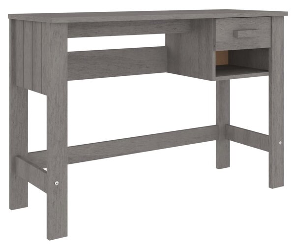 HAMAR világosszürke tömör fenyőfa íróasztal 110 x 40 x 75 cm