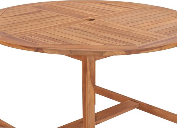 VidaXL tömör tíkfa kerti étkezőasztal Ø110 x 75 cm