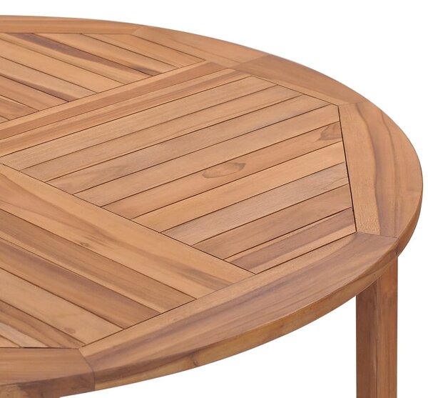 VidaXL tömör tíkfa kerti étkezőasztal Ø110 x 75 cm