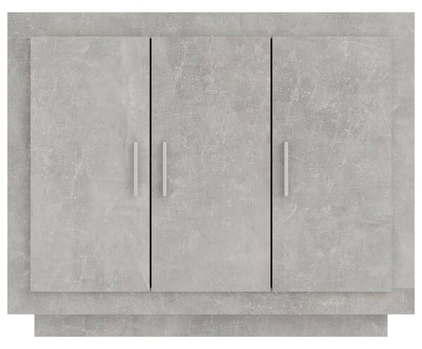Betonszürke szerelt fa tálalóasztal 92 x 35 x 75 cm