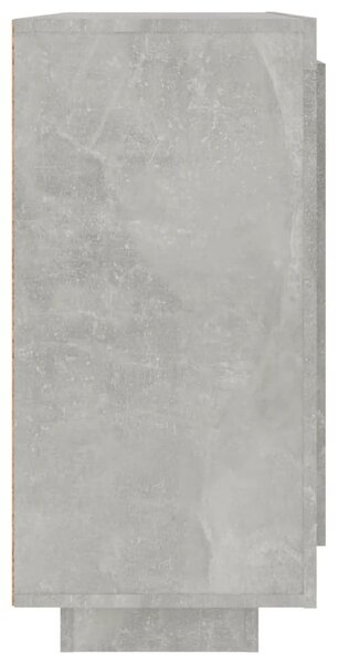 Betonszürke szerelt fa tálalóasztal 92 x 35 x 75 cm