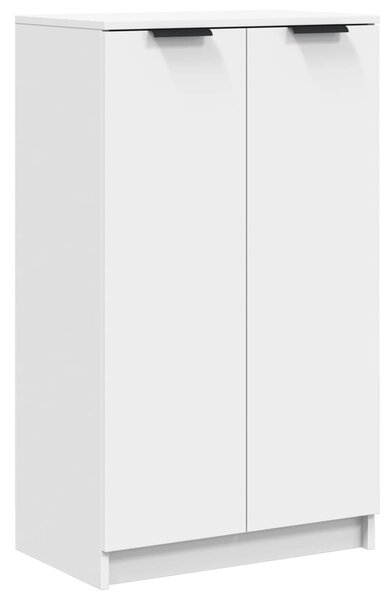 Fehér szerelt fa cipősszekrény 59 x 35 x 100,5 cm