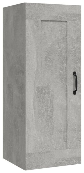 Betonszürke szerelt fa függőszekrény 35 x 34 x 90 cm
