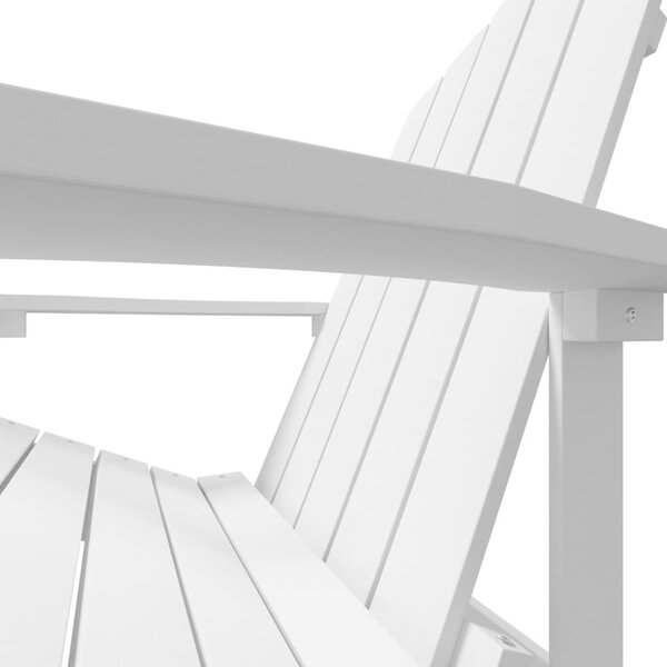 Fehér HDPE kerti adirondack szék