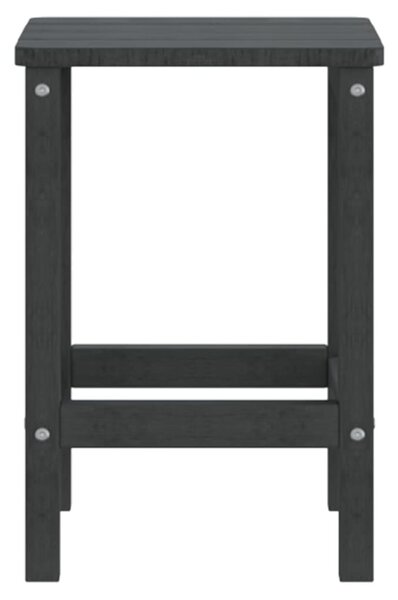 Antracitszürke HDPE kerti Adirondack asztal 38 x 38 x 46 cm