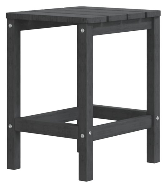 Antracitszürke HDPE kerti Adirondack asztal 38 x 38 x 46 cm