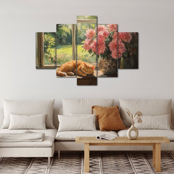 Kép - Macska az ablakban (150x105 cm)