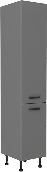 Konyhai élelmiszeres szekrény Nesia 40 DK-215 2F (Antracit)