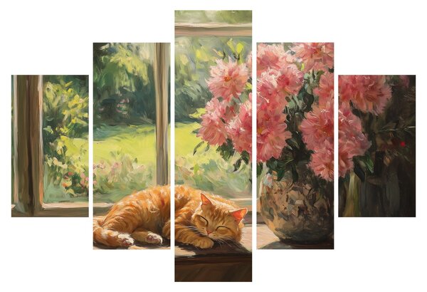 Kép - Macska az ablakban (150x105 cm)