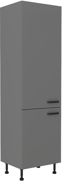 Konyhai élelmiszeres szekrény Nesia 60 DK-215 2F (Antracit)