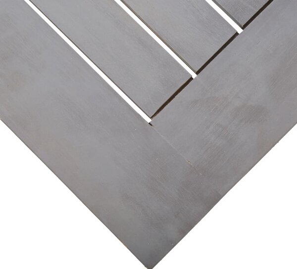Szürke tömör akácfa kerti asztal 200 x 100 x 75 cm