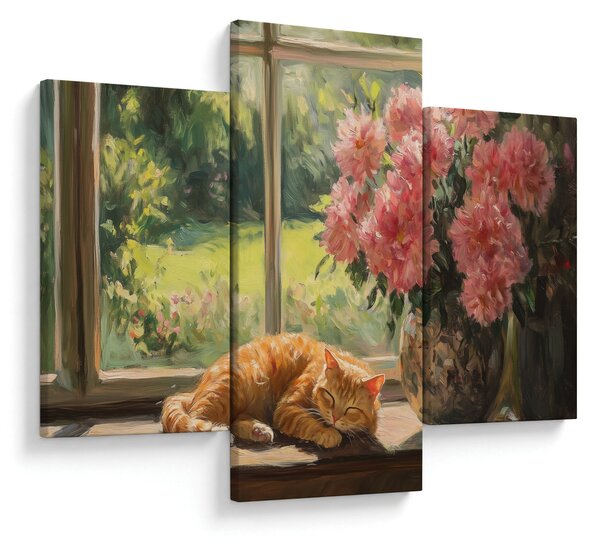 Kép - Macska az ablakban (90x60 cm)