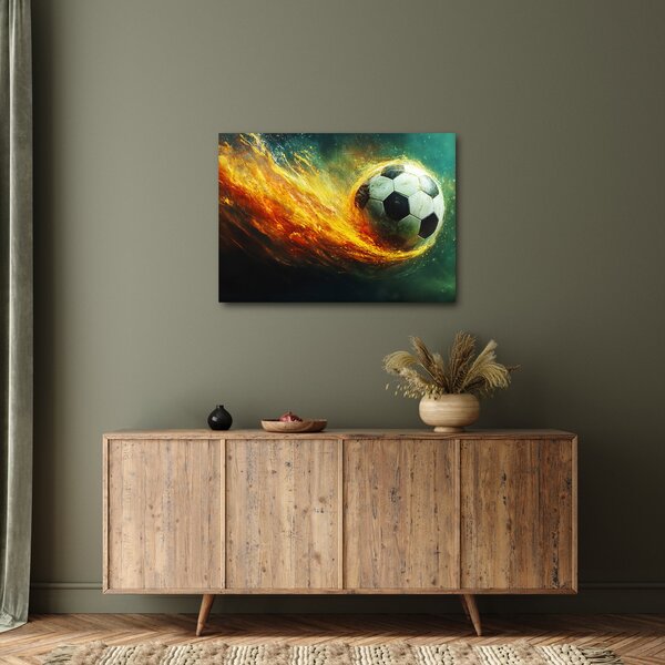 Kép - Focilabda repülés közben (70x50 cm)