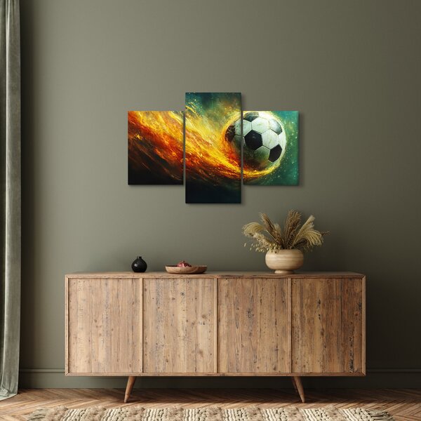 Kép - Focilabda repülés közben (90x60 cm)