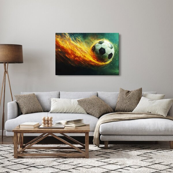 Kép - Focilabda repülés közben (90x60 cm)