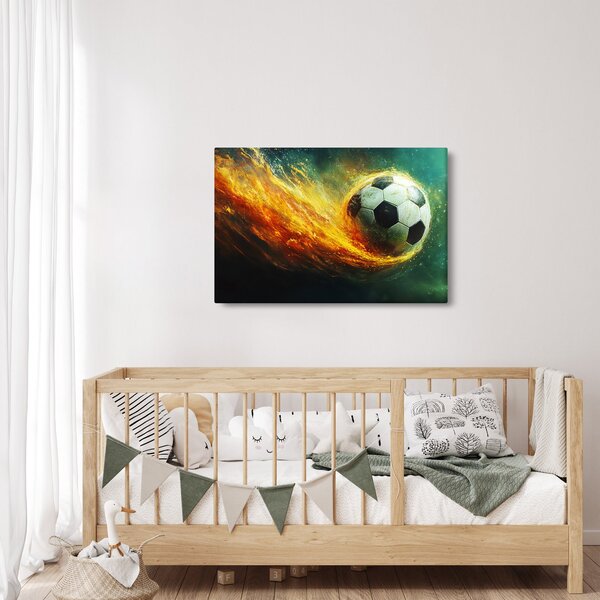 Kép - Focilabda repülés közben (90x60 cm)