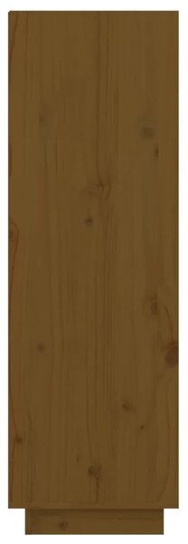 Mézbarna tömör fenyőfa cipősszekrény 60 x 34 x 105 cm