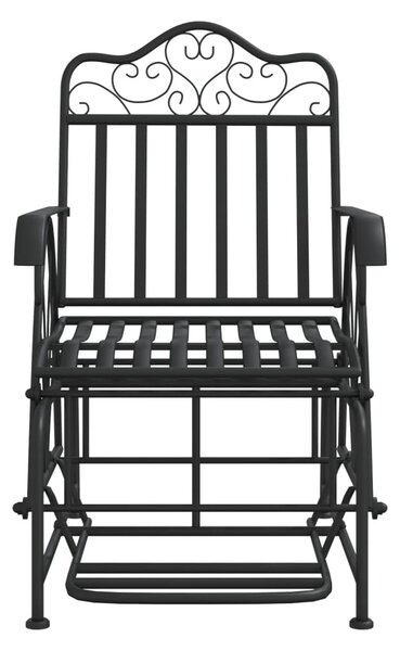 Fekete acél hintapad 61 cm