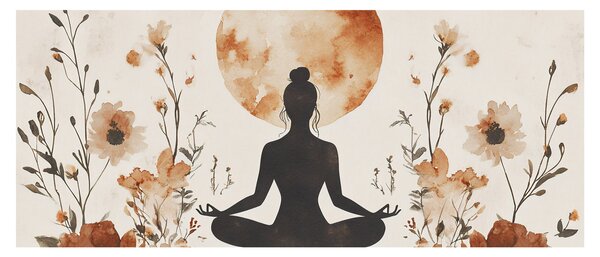 Kép - Narancssárga jóga (120x50 cm)