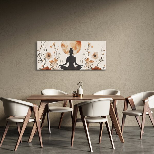Kép - Narancssárga jóga (120x50 cm)