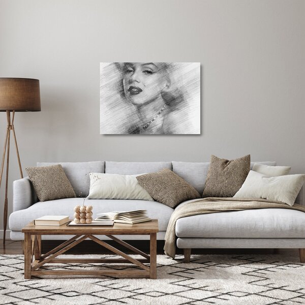 Üveg kép - Marilyn Monroe portréja (70x50 cm)