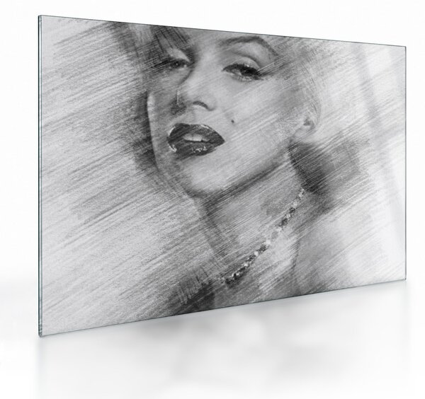 Üveg kép - Marilyn Monroe portréja (70x50 cm)