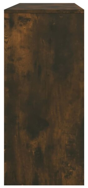 Füstös tölgy színű szerelt fa tálalóasztal 100x35x76,5 cm