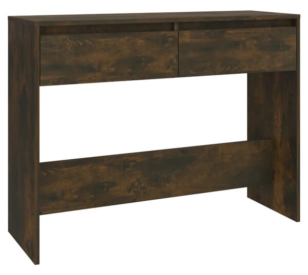 Füstös tölgy színű szerelt fa tálalóasztal 100x35x76,5 cm