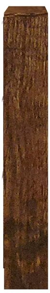 Füstös tölgy színű szerelt fa cipősszekrény 59x17x108 cm