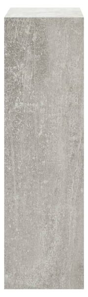 Betonszürke szerelt fa cipőszekrény 63x24x81 cm