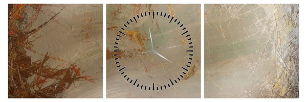 Kép - Texturált absztrakció (órával) (90x30 cm)
