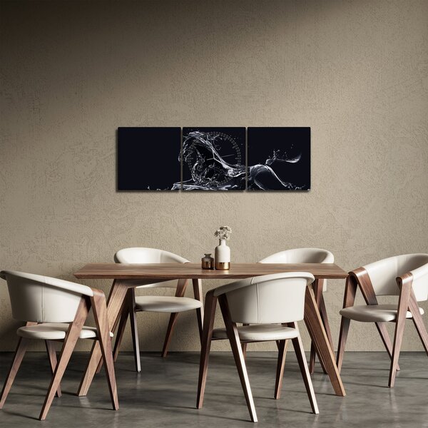 Kép - Ló és a víz (órával) (90x30 cm)
