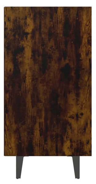 Füstös tölgyszínű szerelt fa tálalószekrény 103,5 x 35 x 70 cm