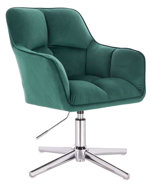 HR550CROSS Sötétzöld modern velúr szék