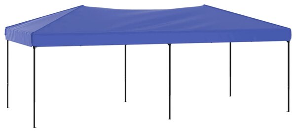 Kék összecsukható rendezvénysátor 3 x 6 m