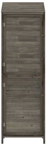 Antracit tömör fenyőfa kerti fészer 55x52x174,5 cm