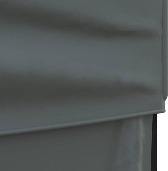 Antracitszürke összecsukható partisátor oldalfalakkal 2 x 2 m