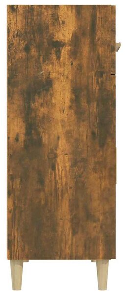 Füstös tölgy színű szerelt fa tálalószekrény 69,5x34x89 cm