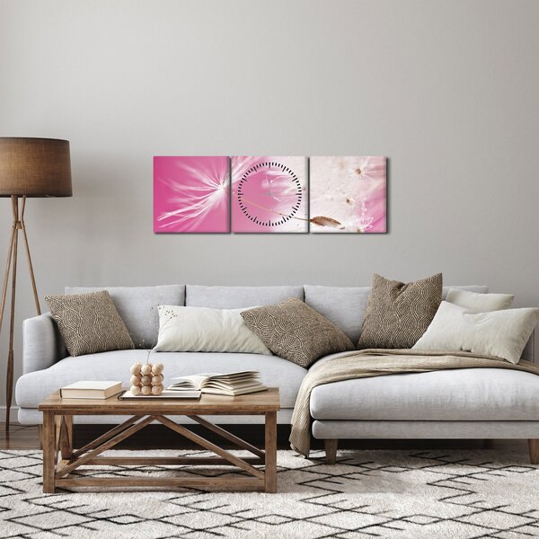 Kép - Makró virága (órával) (90x30 cm)
