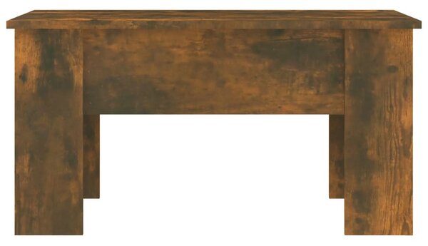 Füstös tölgy színű szerelt fa dohányzóasztal 79 x 49 x 41 cm