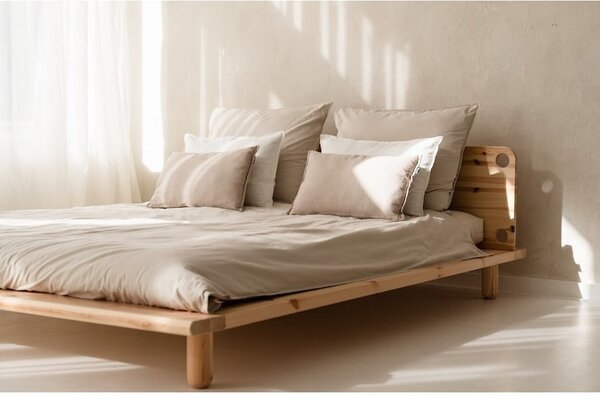 Borovi fenyő franciaágy ágyráccsal 180x200 cm Peek – Karup Design