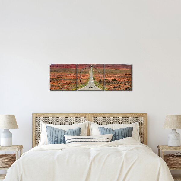 Kép - U.S. 163-as út (órával) (90x30 cm)