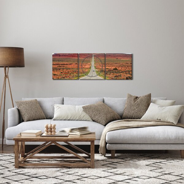 Kép - U.S. 163-as út (órával) (90x30 cm)